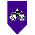 Load image into Gallery viewer, Dog Bandana Screen Printed, "Stay Wild"
