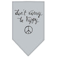 Load image into Gallery viewer, Pet and Dog Bandana Screen Printed, "Don't Worry, Be Hippy"

