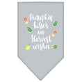 Load image into Gallery viewer, Dog Bandana Screen Printed,  "Pumpkin Kisses & Harvest Wishes"
