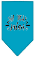 Load image into Gallery viewer, Pet and Dog Bandana Screen Printed, "Not Today Satan"
