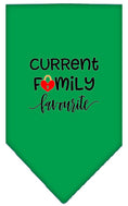 Load image into Gallery viewer, Pet and Dog Bandana Screen Printed, "Family Favorite"
