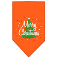 Load image into Gallery viewer, Christmas Dog Bandana, "Scribble Merry Christmas"
