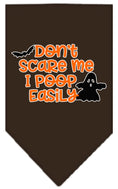 Load image into Gallery viewer, Halloween Pet and Dog Bandana, "Don't Scare Me, I Poop Easily"
