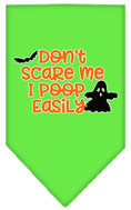 Load image into Gallery viewer, Halloween Pet and Dog Bandana, "Don't Scare Me, I Poop Easily"
