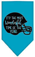 Load image into Gallery viewer, Pet and Dog Bandana, "Most Wonderful Time Of The Year (Football)"
