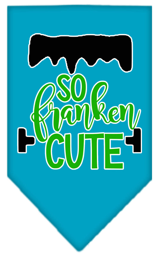 Halloween Pet and Dog Bandana Screen Printed, "So Franken Cute"