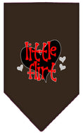 Load image into Gallery viewer, Pet and Dog Bandana Screen Printed, "Little Flirt"
