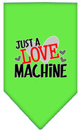Load image into Gallery viewer, Pet and Dog Bandana Screen Printed, "Love Machine"
