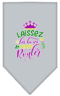 Load image into Gallery viewer, Pet and Dog Bandana Screen Printed, "Laissez Les Bons Temps Rouler"
