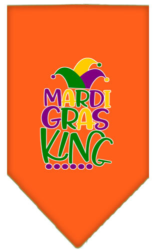 Pet and Dog Bandana Screen Printed, "Mardi Gras King"