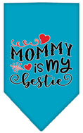 Load image into Gallery viewer, Pet and Dog Bandana Screen Printed, "Mommy Is My Bestie"
