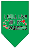 Load image into Gallery viewer, Pet and Dog Bandana Screen Printed, "I Still Live With My Parents"

