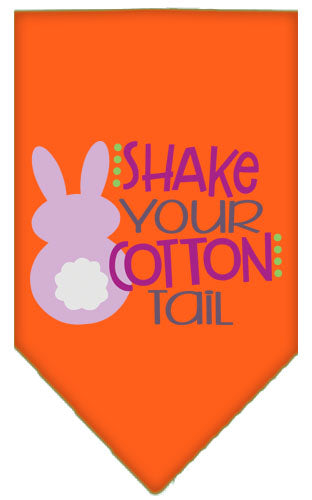 Pet and Dog Bandana Screen Printed, "Shake Your Cotton Tail"