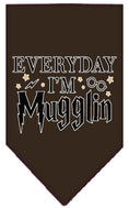 Load image into Gallery viewer, Pet and Dog Bandana Screen Printed, "Everyday I'm Mugglin"
