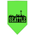 Load image into Gallery viewer, Pet and Dog Bandana Screen Printed, "Seattle Skyline"
