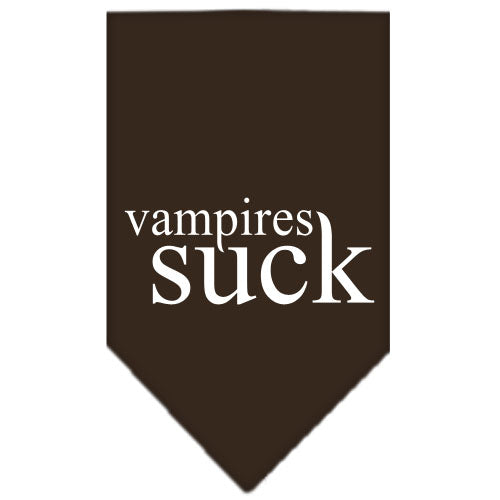 Halloween Pet and Dog Bandana Screen Printed, "Vampires Suck"