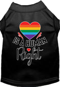 Load image into Gallery viewer, Pride Cat or Dog Shirt for Pets "Love is a Human Right"
