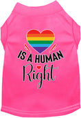 Load image into Gallery viewer, Pride Cat or Dog Shirt for Pets "Love is a Human Right"
