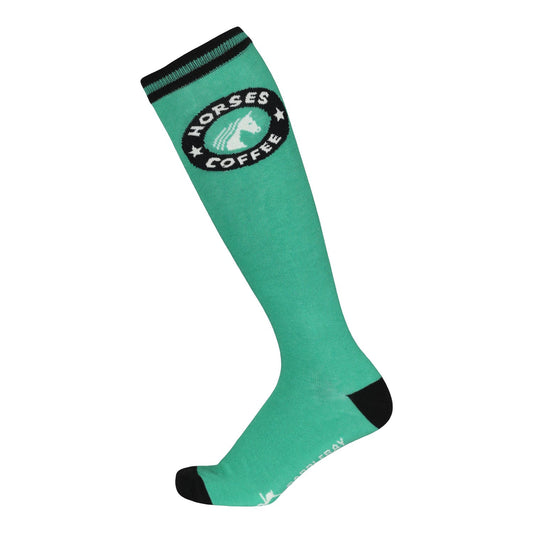 Dapplebay  Knit Boot Socks-Horses & Coffee