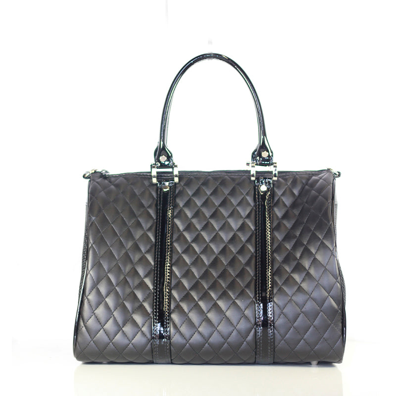 Duffel Black Quilted Luxe