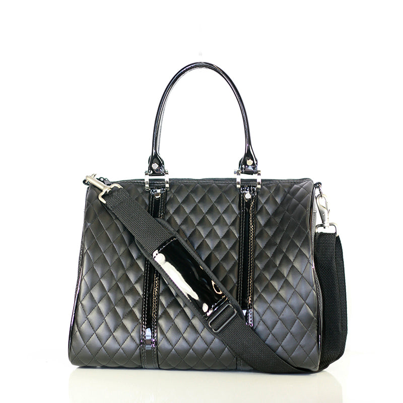Duffel Black Quilted Luxe