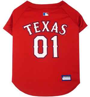 Texas Rangers MLB Dog Jersey - Official Baseball Pet Fan Apparel