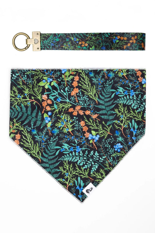 Magical Fern Forest Dog Bandana & Matching Keychain - Southlake Paws