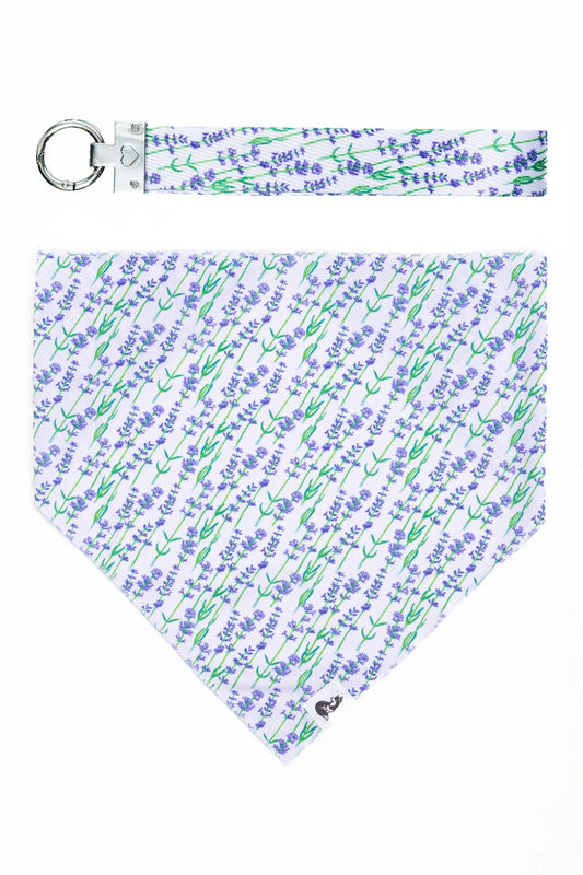 Lavender Blooms Dog Bandana & Matching Keychain - Southlake Paws