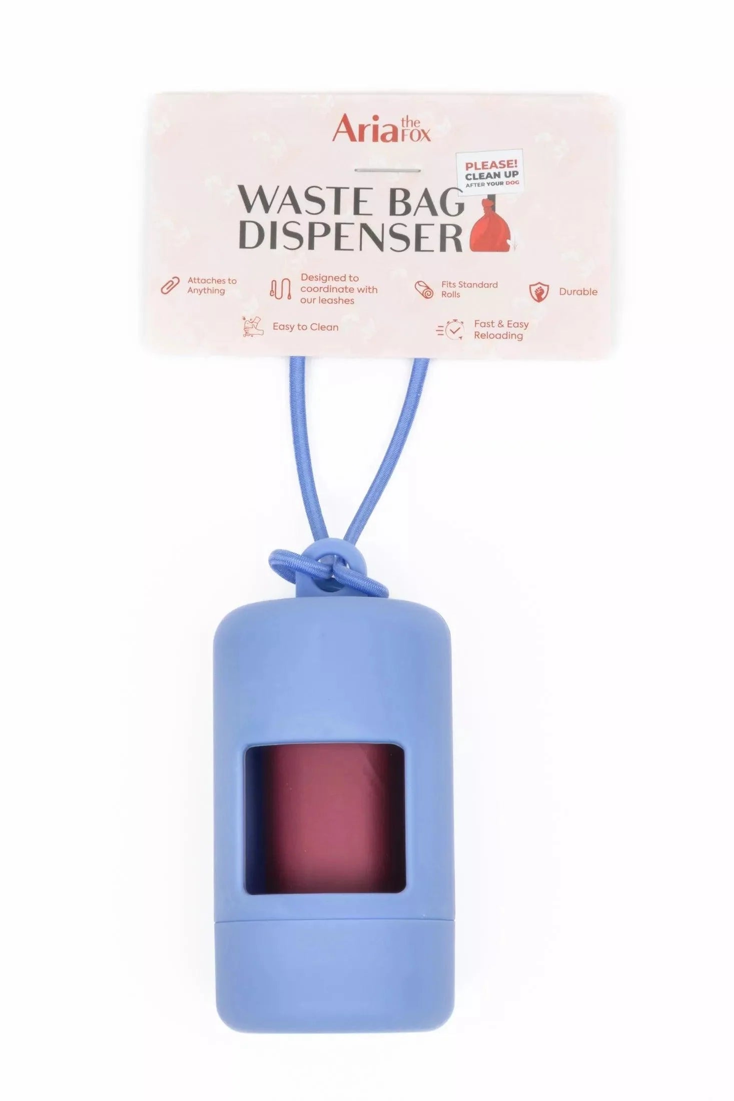 Cornflower Blue Waste Bag Dispenser - Southlake Paws