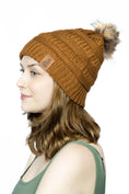 Load image into Gallery viewer, Sequoia Ribbed Knit Hat with Pom - Southlake Paws
