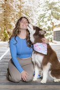 Load image into Gallery viewer, Pink and Blue Tribal Dog Bandana - Southlake Paws
