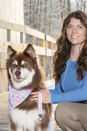 Pink and Blue Wristlet Keychain