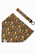 Load image into Gallery viewer, Foxes in Fall Dog Bandana & Matching Keychain - Southlake Paws
