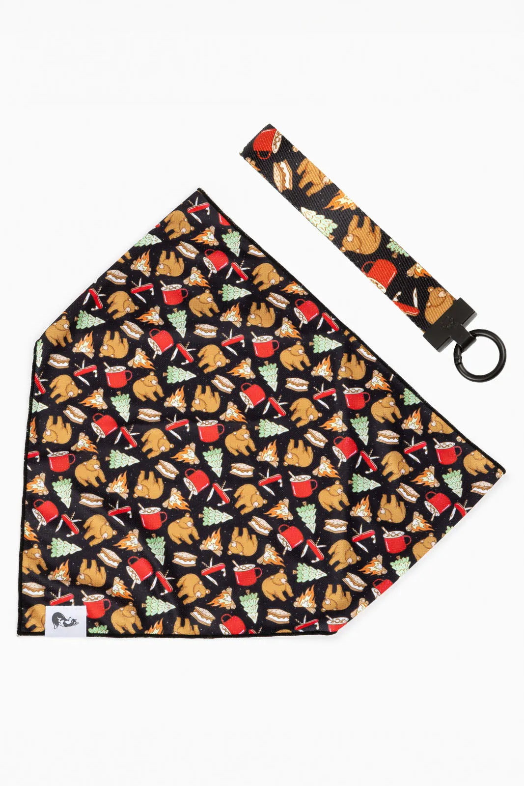 Woodland Tales Dog Bandana & Matching Keychain - Southlake Paws