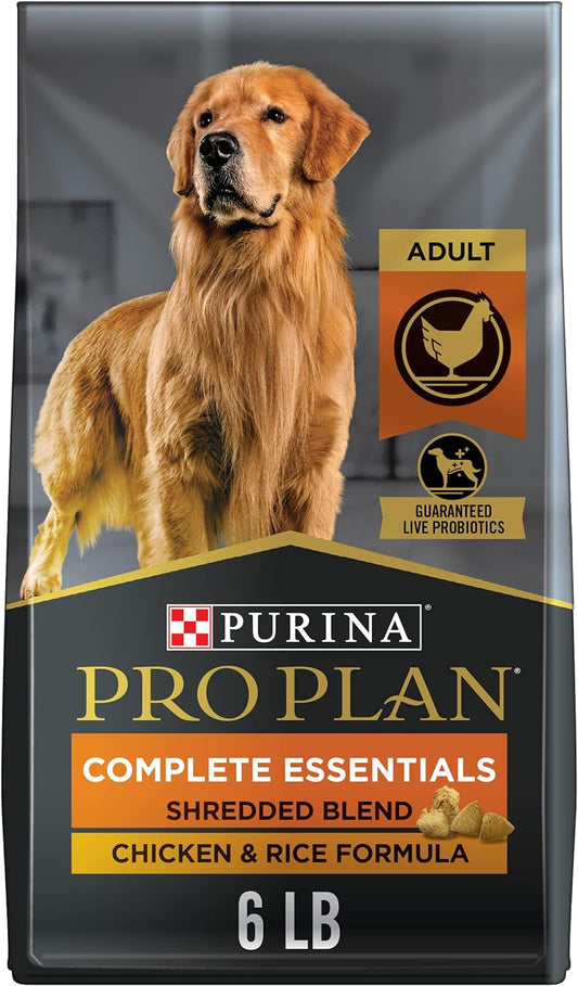 Pro Plan Adult Complete Essentials Shredded Blend Chicken & Rice Dry Dog Food 
