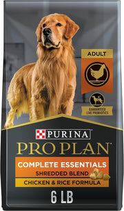 Pro Plan Adult Complete Essentials Shredded Blend Chicken & Rice Dry Dog Food 