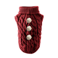 Load image into Gallery viewer, Pumpkin Pie Pearl Knit Dog Sweater - image 4
