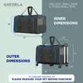 Load image into Gallery viewer, Katziela Rolling Rover Airline Compliant Expandable Wheeled Pet Carrier
