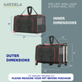 Load image into Gallery viewer, Katziela Rolling Rover Airline Compliant Expandable Wheeled Pet Carrier

