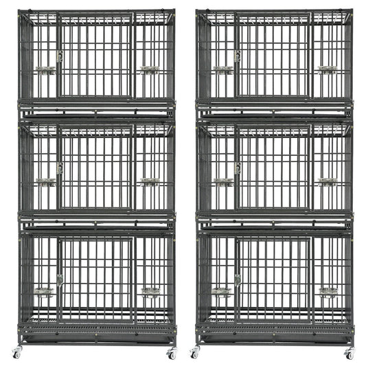 37" Stackable Heavy Duty Dog Crate 371D03