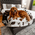 Load image into Gallery viewer, PupProtector™ Waterproof Throw Blanket - Brown Faux Cowhide
