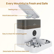 W5 WiFi Automatic Feeder for 2 Pets 