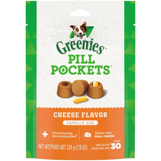 GREENIES Cheese Flavored Capsule Pill Pockets 