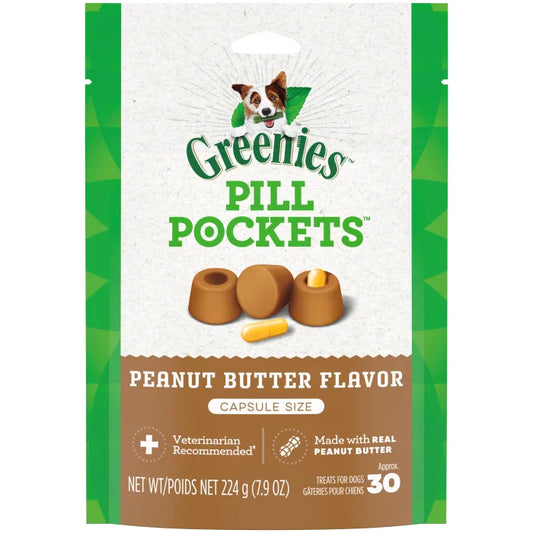 GREENIES Peanut Butter Flavored Capsule Pill Pockets 