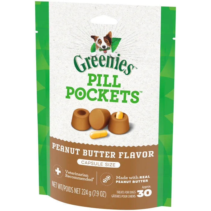 GREENIES Peanut Butter Flavored Capsule Pill Pockets 