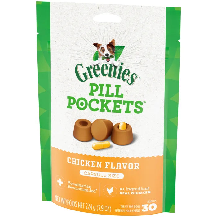 GREENIES Chicken Flavored Capsule Pill Pockets 