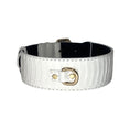 Load image into Gallery viewer, Matte white Snake With Gold Classic Hardware
