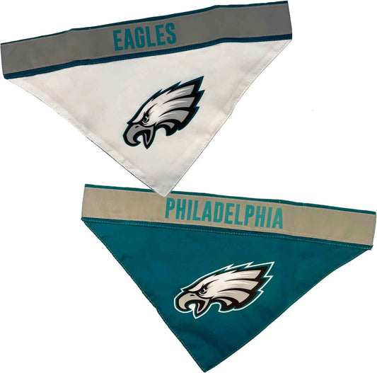 Philadelphia Eagles Reflective Reversible Dog Bandana
