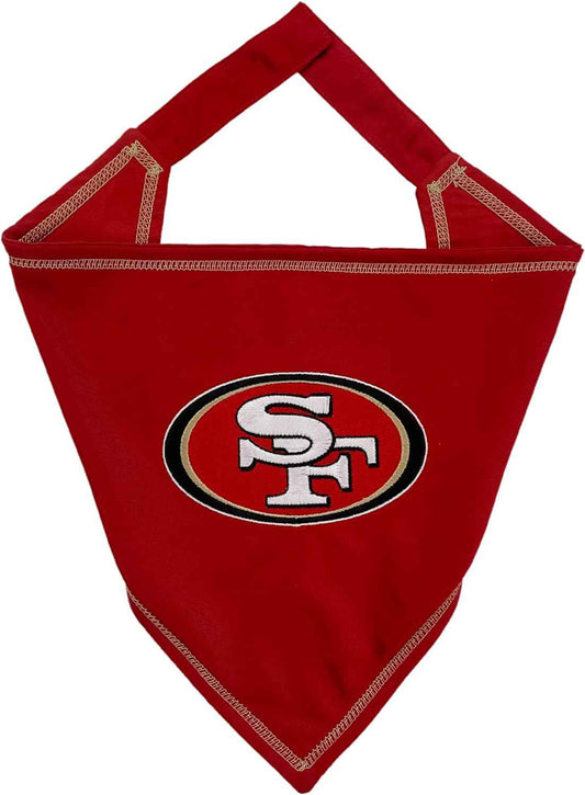 San Francisco 49ers Tie-Around Dog Bandana