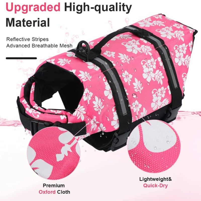 Floral Dog Life Jacket - Southlake Paws